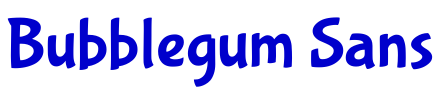 Bubblegum Sans 字体